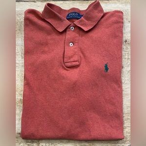 Polo by Ralph Lauren‎ Men’s Sz Large Burnt Orange Cotton Short Sleeve Polo